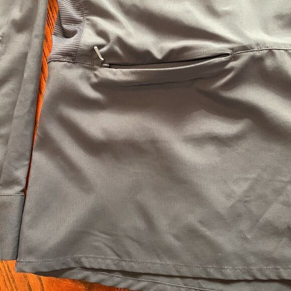 MOUNTAIN HARDWEAR  snap down long sleeve top mix media zippered pockets - Picture 6 of 11